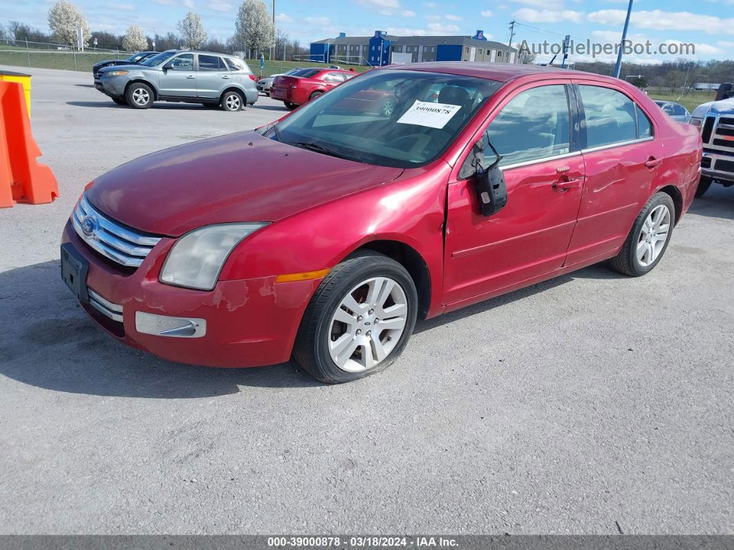 2008 Ford Fusion Sel Red vin: 3FAHP08188R130332