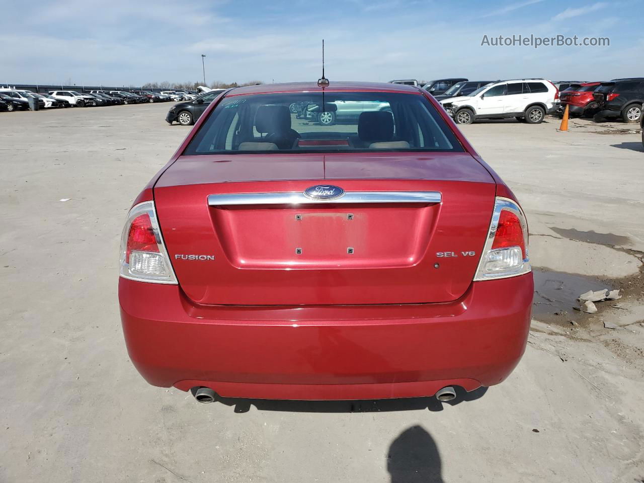 2008 Ford Fusion Sel Maroon vin: 3FAHP08188R168367