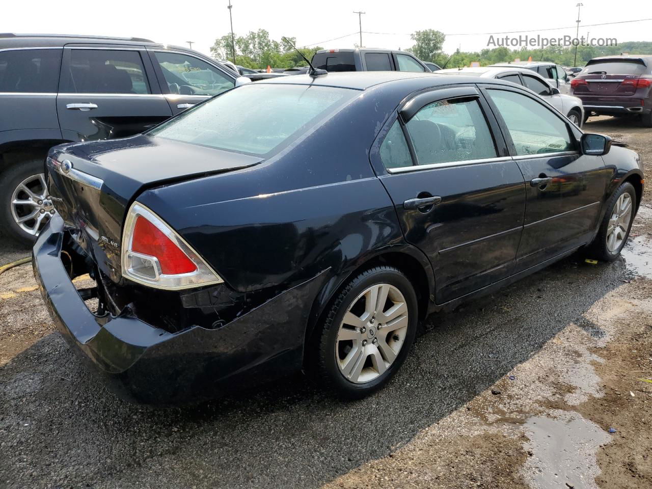 2008 Ford Fusion Sel Blue vin: 3FAHP08188R218863