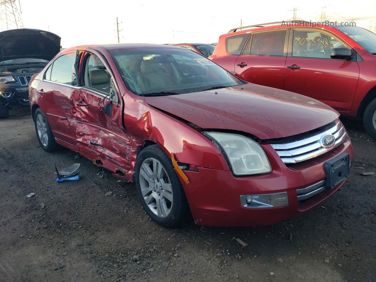 2006 Ford Fusion Sel Red vin: 3FAHP08196R104240