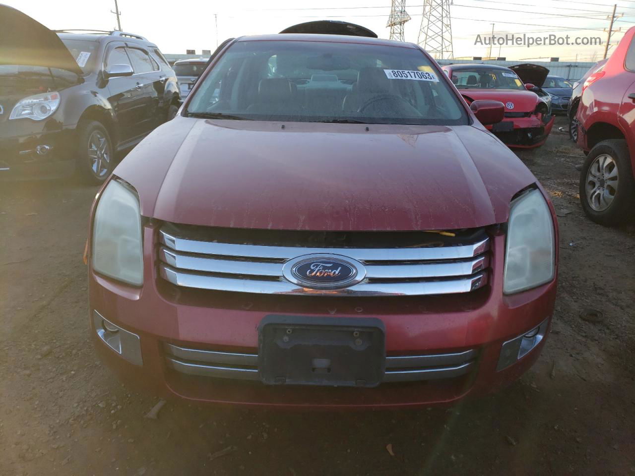 2006 Ford Fusion Sel Red vin: 3FAHP08196R104240