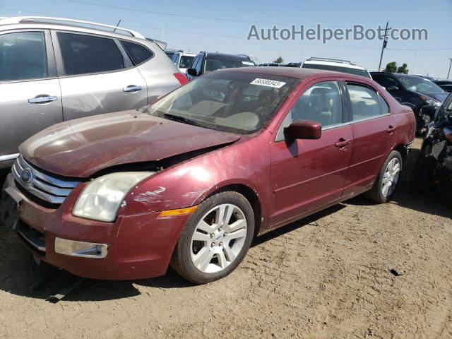 2006 Ford Fusion Sel Maroon vin: 3FAHP08196R161635