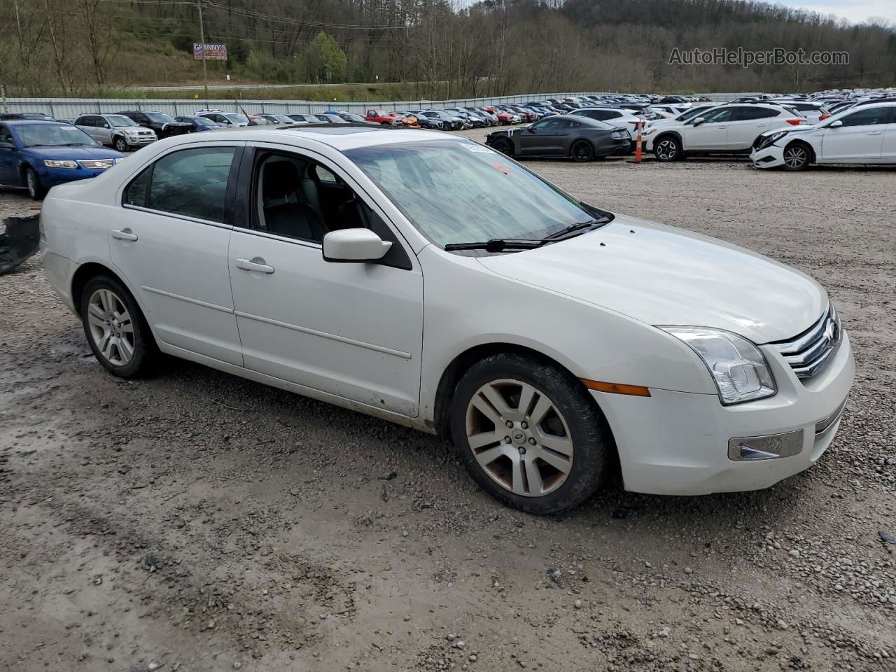 2008 Ford Fusion Sel White vin: 3FAHP08198R109960