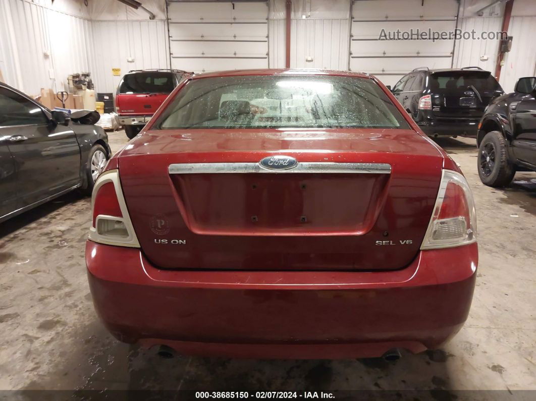 2006 Ford Fusion Sel Красный vin: 3FAHP081X6R180632