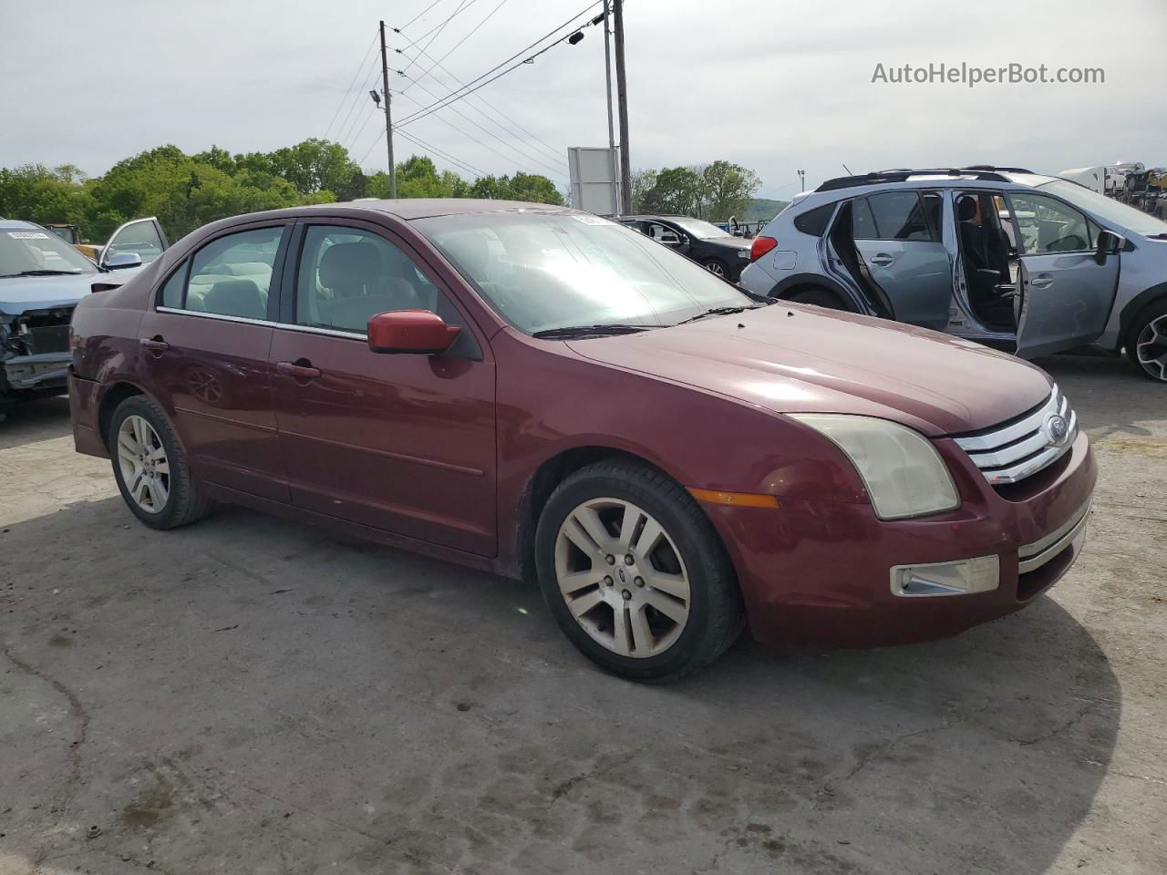 2006 Ford Fusion Sel Maroon vin: 3FAHP081X6R203570