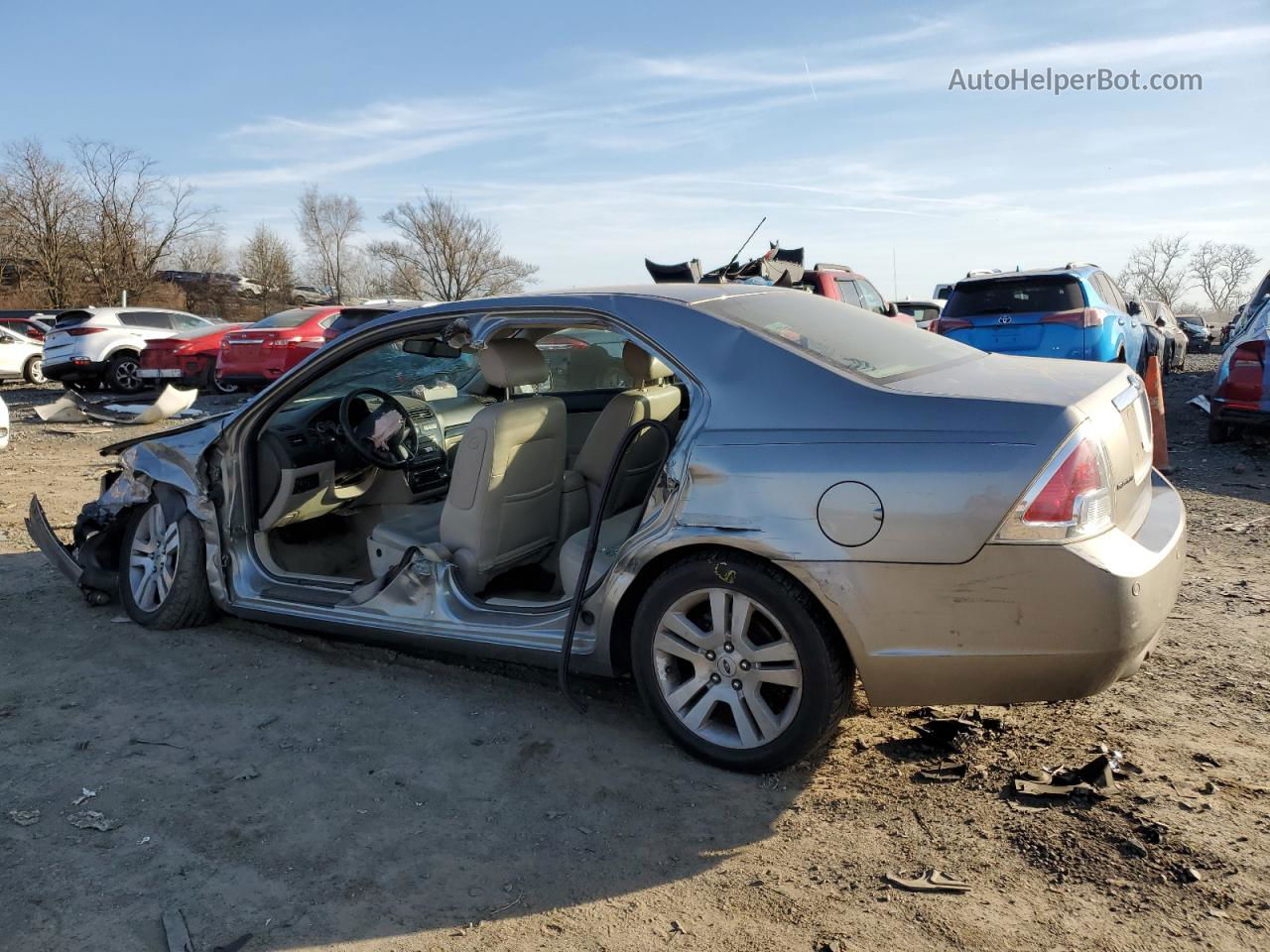 2008 Ford Fusion Sel Beige vin: 3FAHP081X8R197921