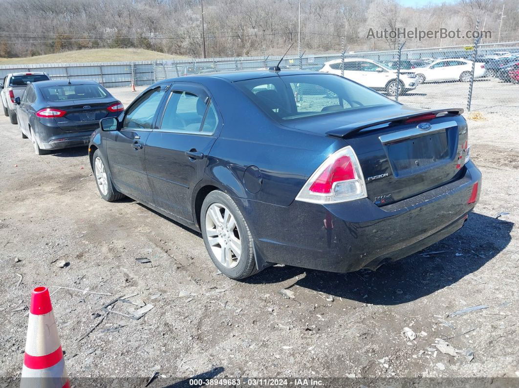 2008 Ford Fusion Sel Dark Blue vin: 3FAHP081X8R225328