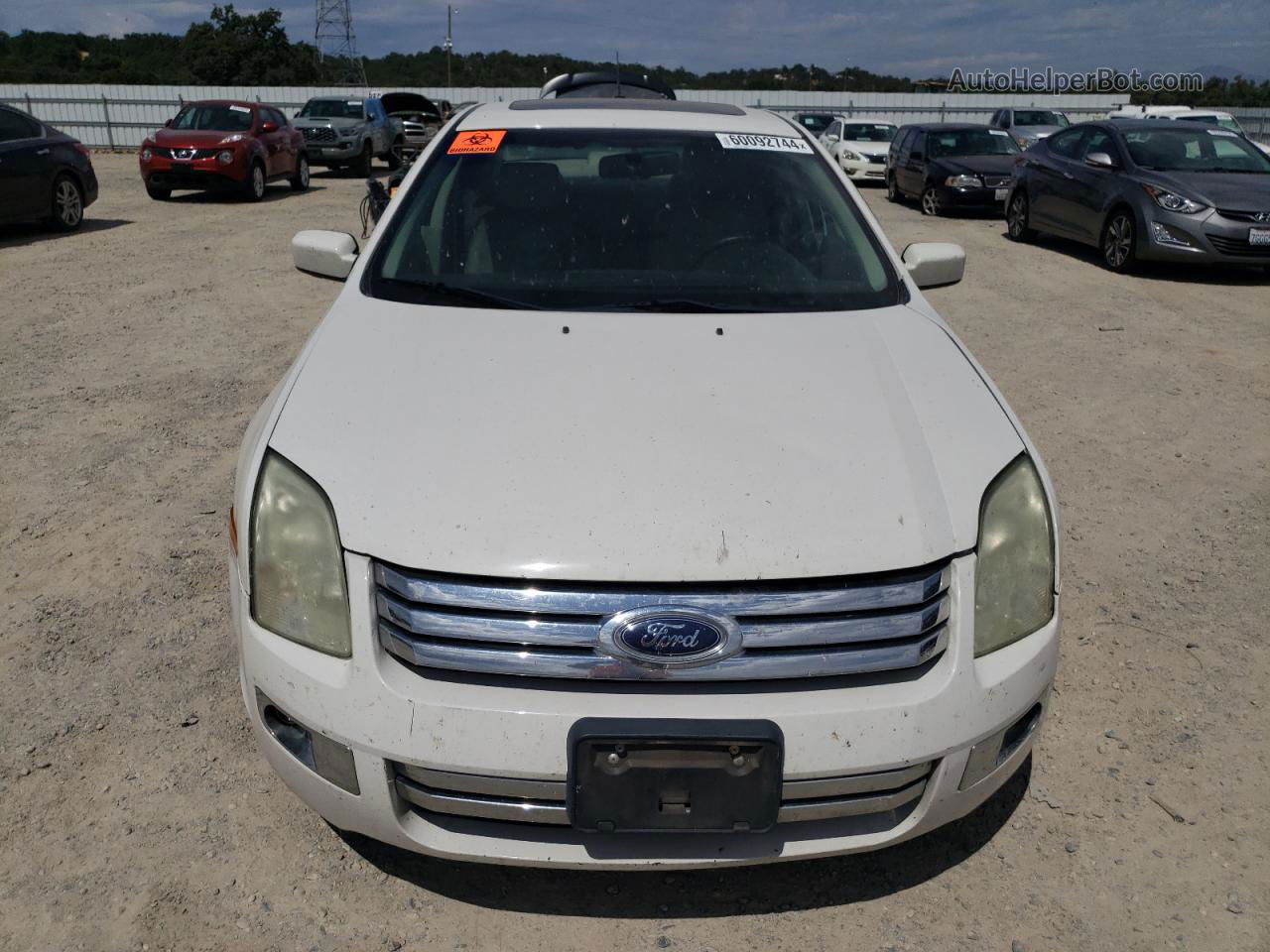 2008 Ford Fusion Sel Белый vin: 3FAHP081X8R232179