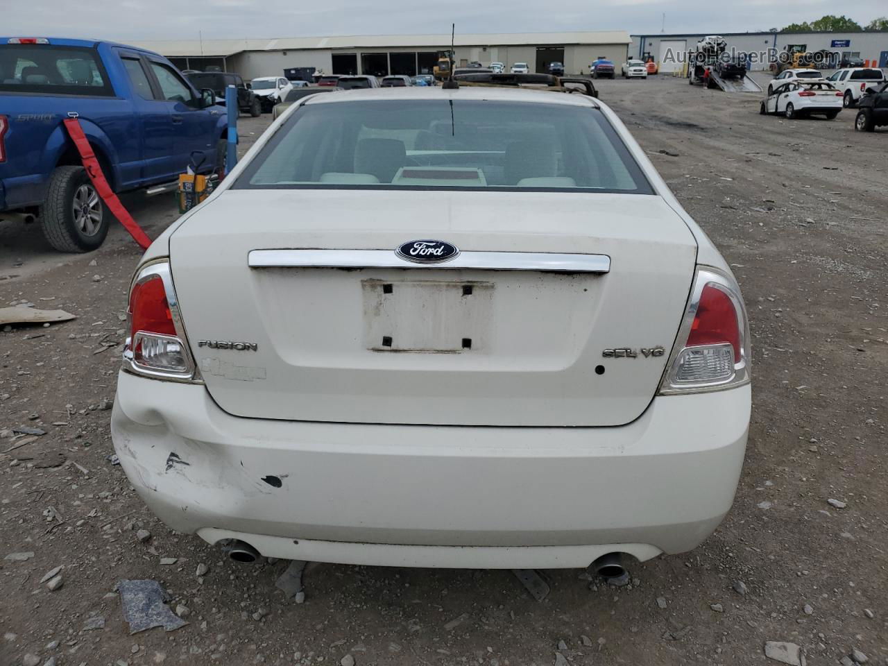 2008 Ford Fusion Sel White vin: 3FAHP081X8R254330