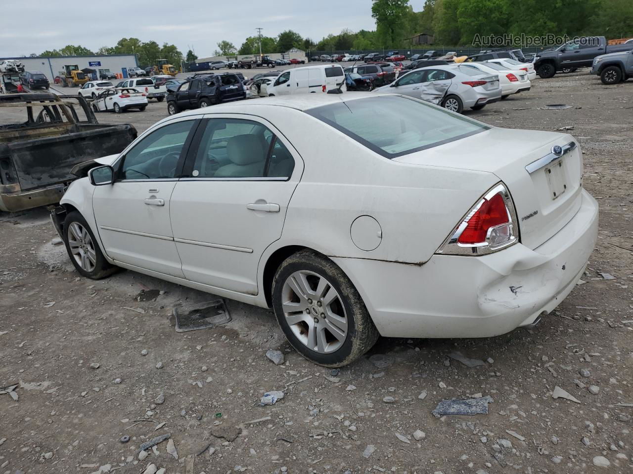 2008 Ford Fusion Sel White vin: 3FAHP081X8R254330