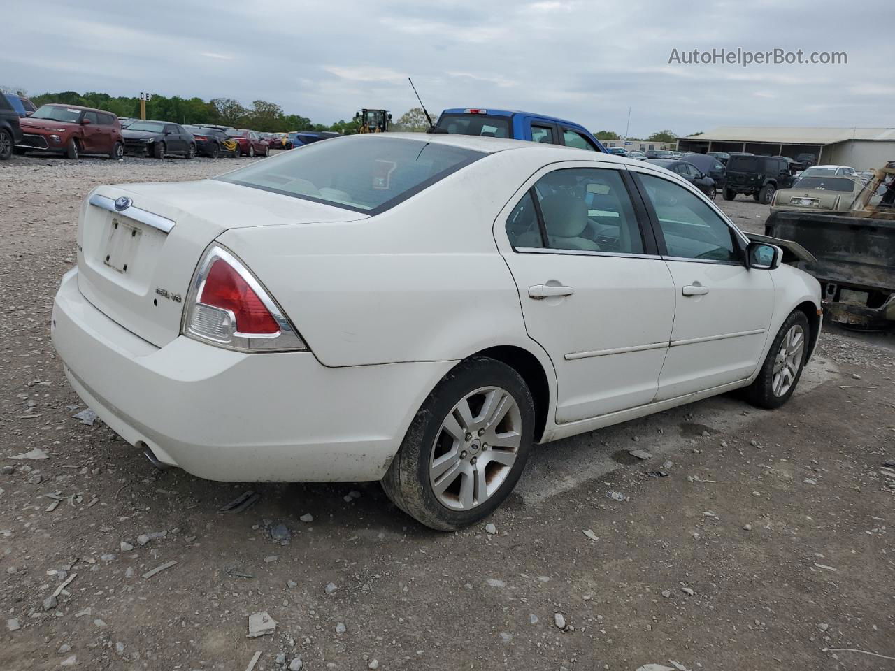 2008 Ford Fusion Sel White vin: 3FAHP081X8R254330