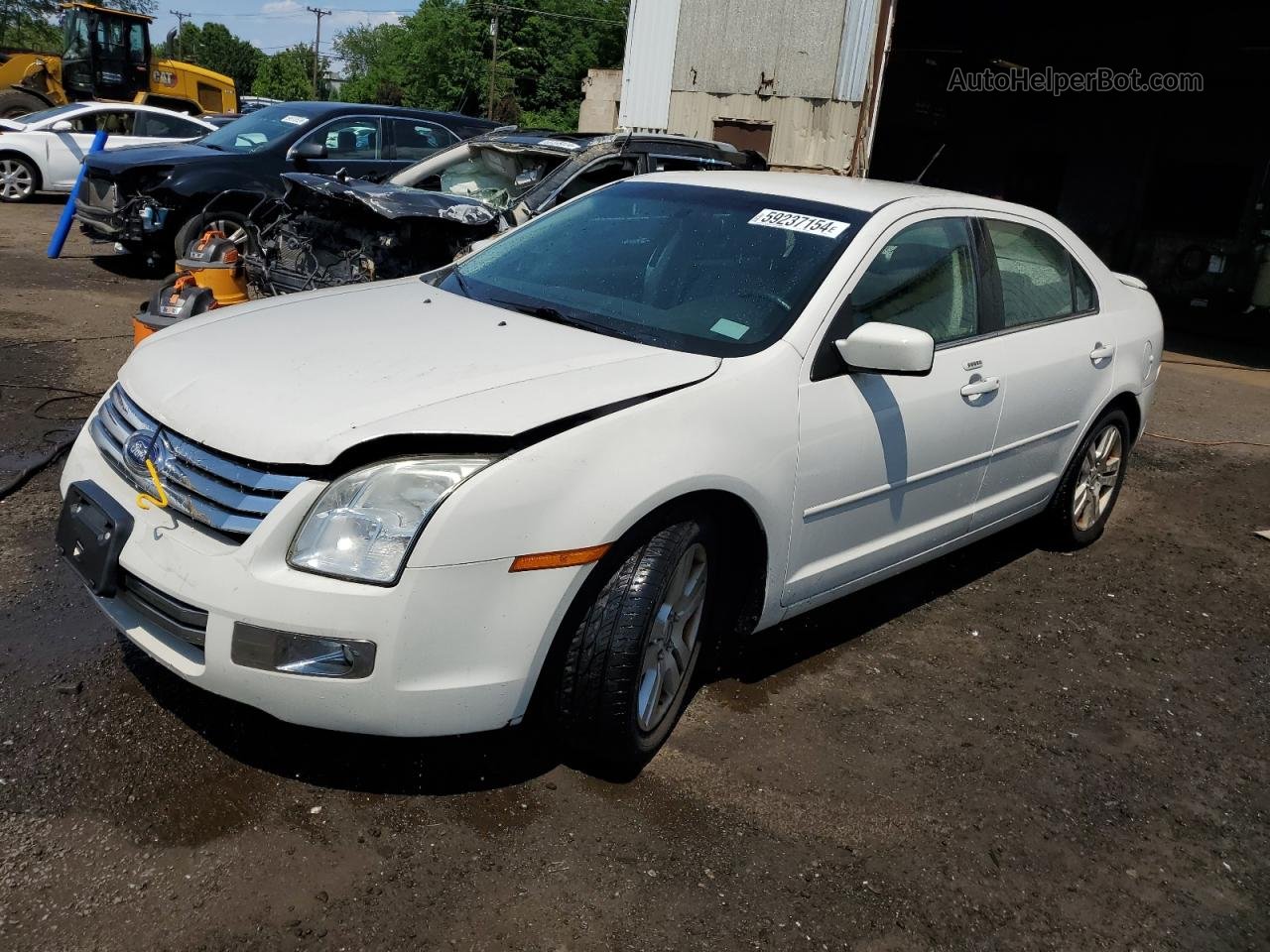 2008 Ford Fusion Sel White vin: 3FAHP08Z38R157461