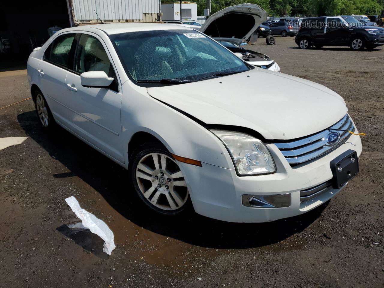 2008 Ford Fusion Sel White vin: 3FAHP08Z38R157461