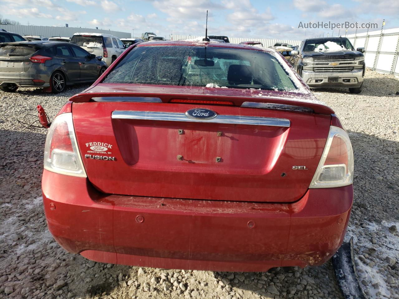 2008 Ford Fusion Sel Красный vin: 3FAHP08Z38R262324