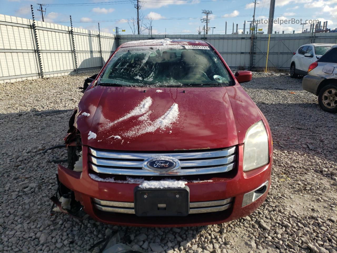 2008 Ford Fusion Sel Red vin: 3FAHP08Z38R262324