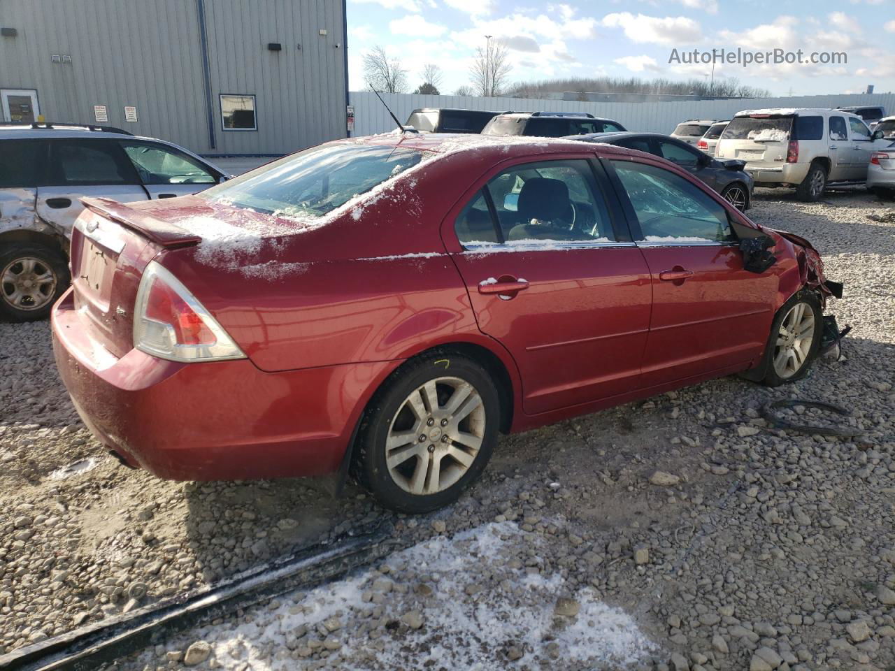 2008 Ford Fusion Sel Красный vin: 3FAHP08Z38R262324