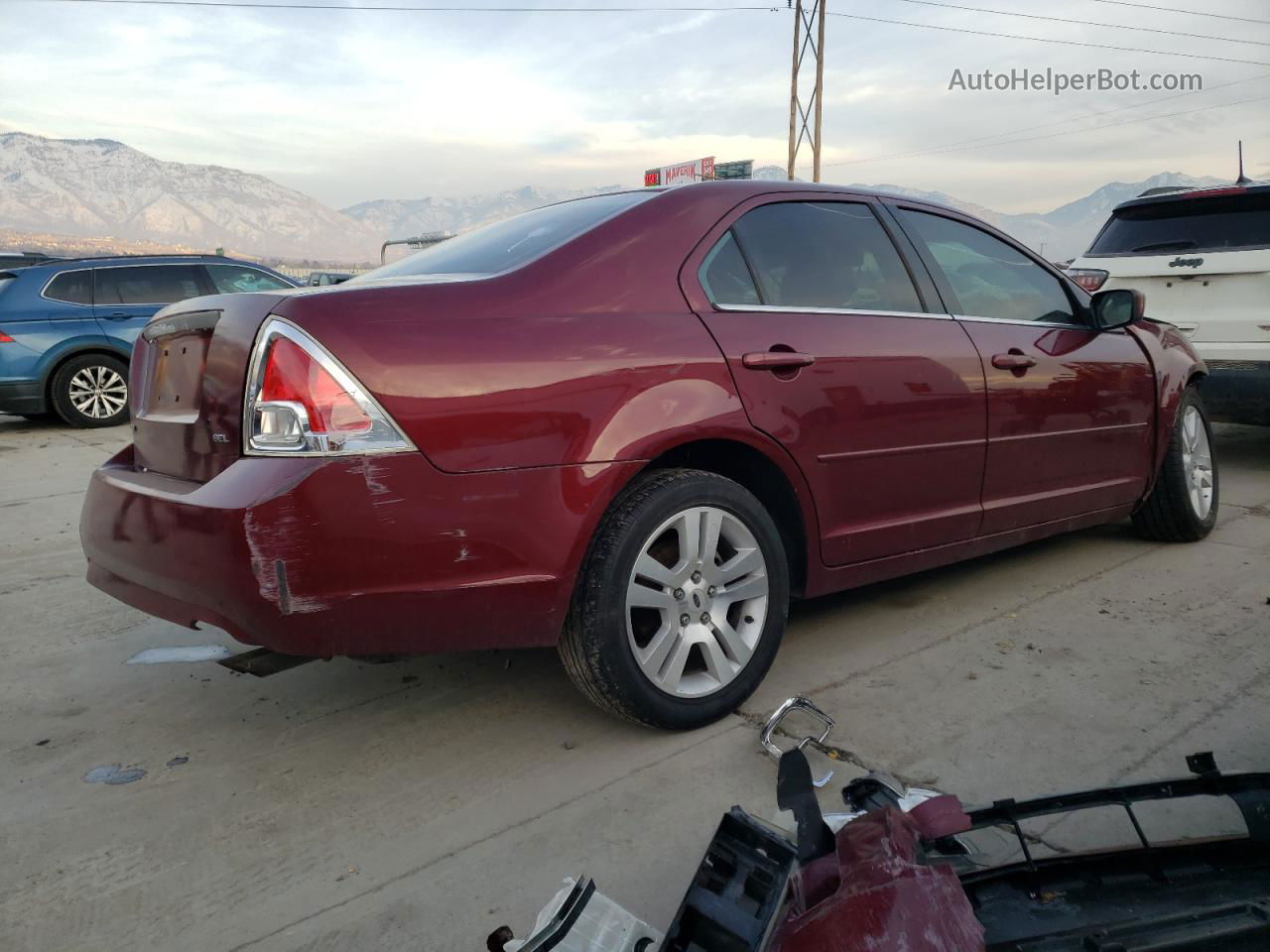 2006 Ford Fusion Sel Red vin: 3FAHP08Z66R217665