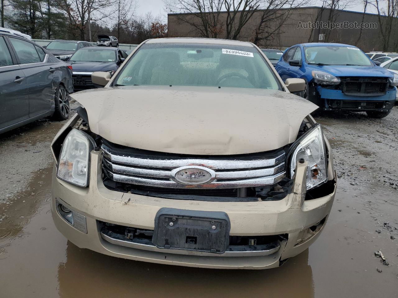 2008 Ford Fusion Sel Beige vin: 3FAHP08Z68R154960