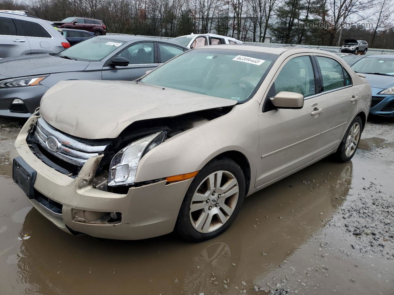 2008 Ford Fusion Sel Beige vin: 3FAHP08Z68R154960