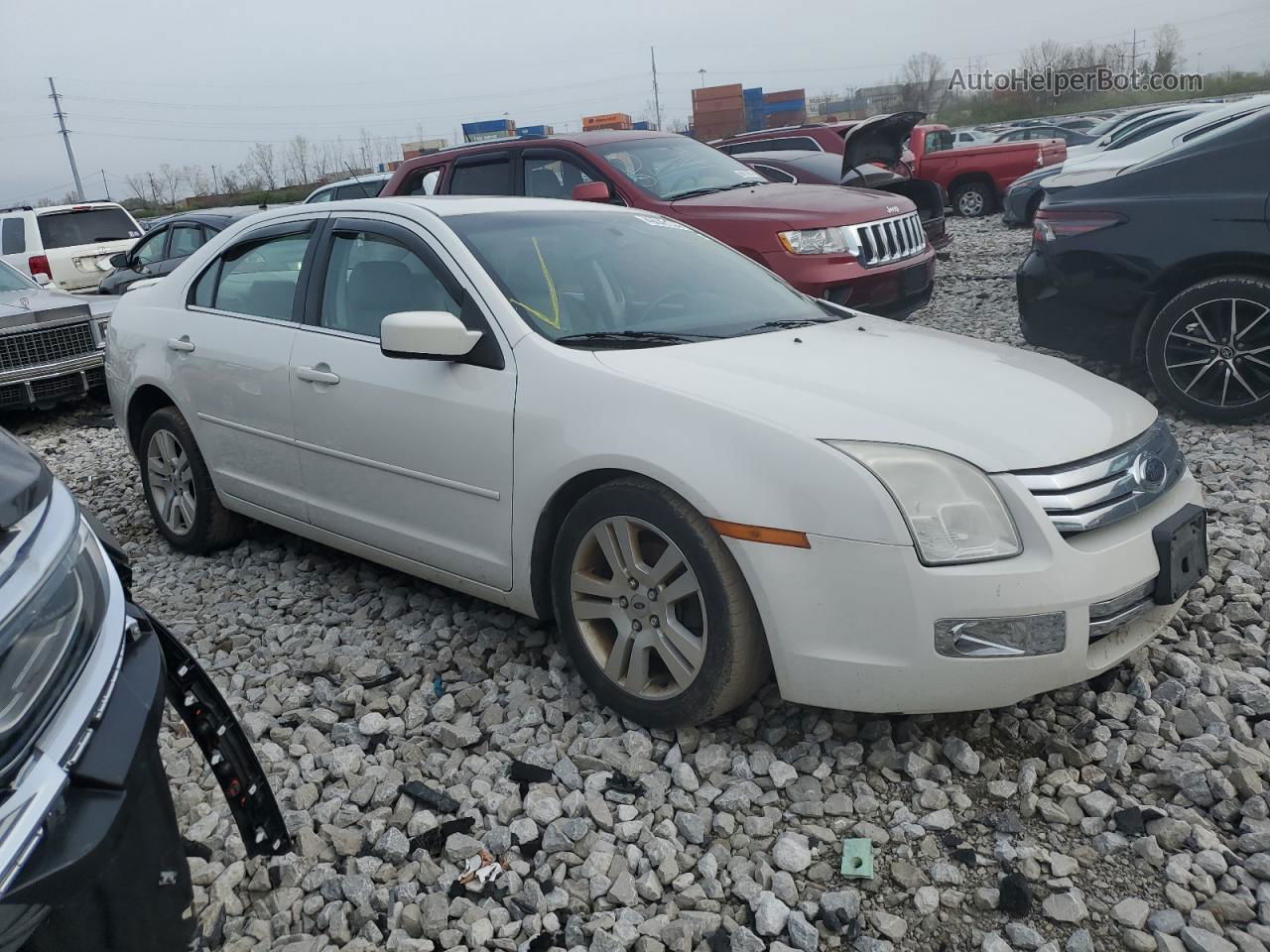 2008 Ford Fusion Sel White vin: 3FAHP08Z68R197890