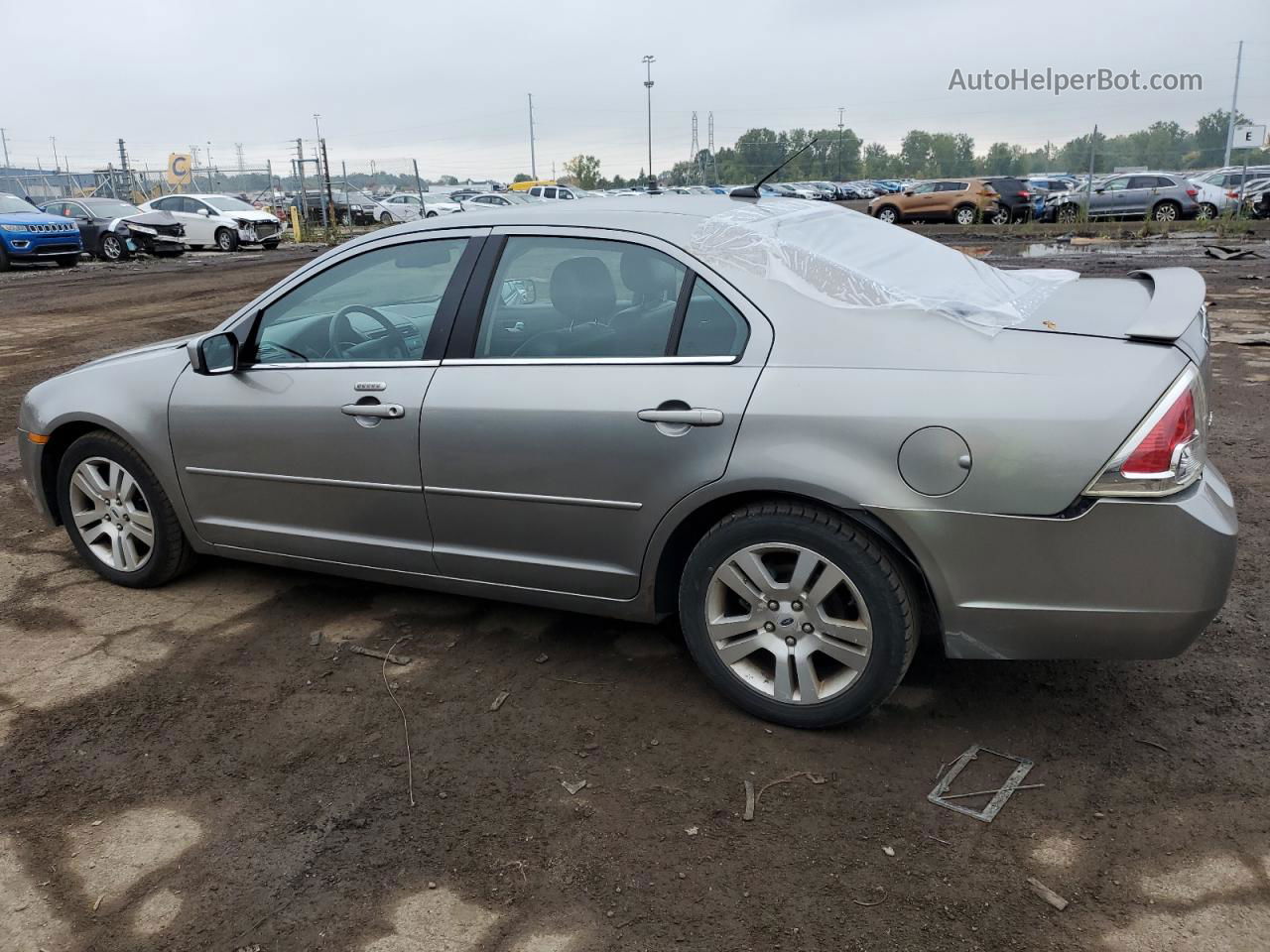 2008 Ford Fusion Sel Silver vin: 3FAHP08Z68R224070