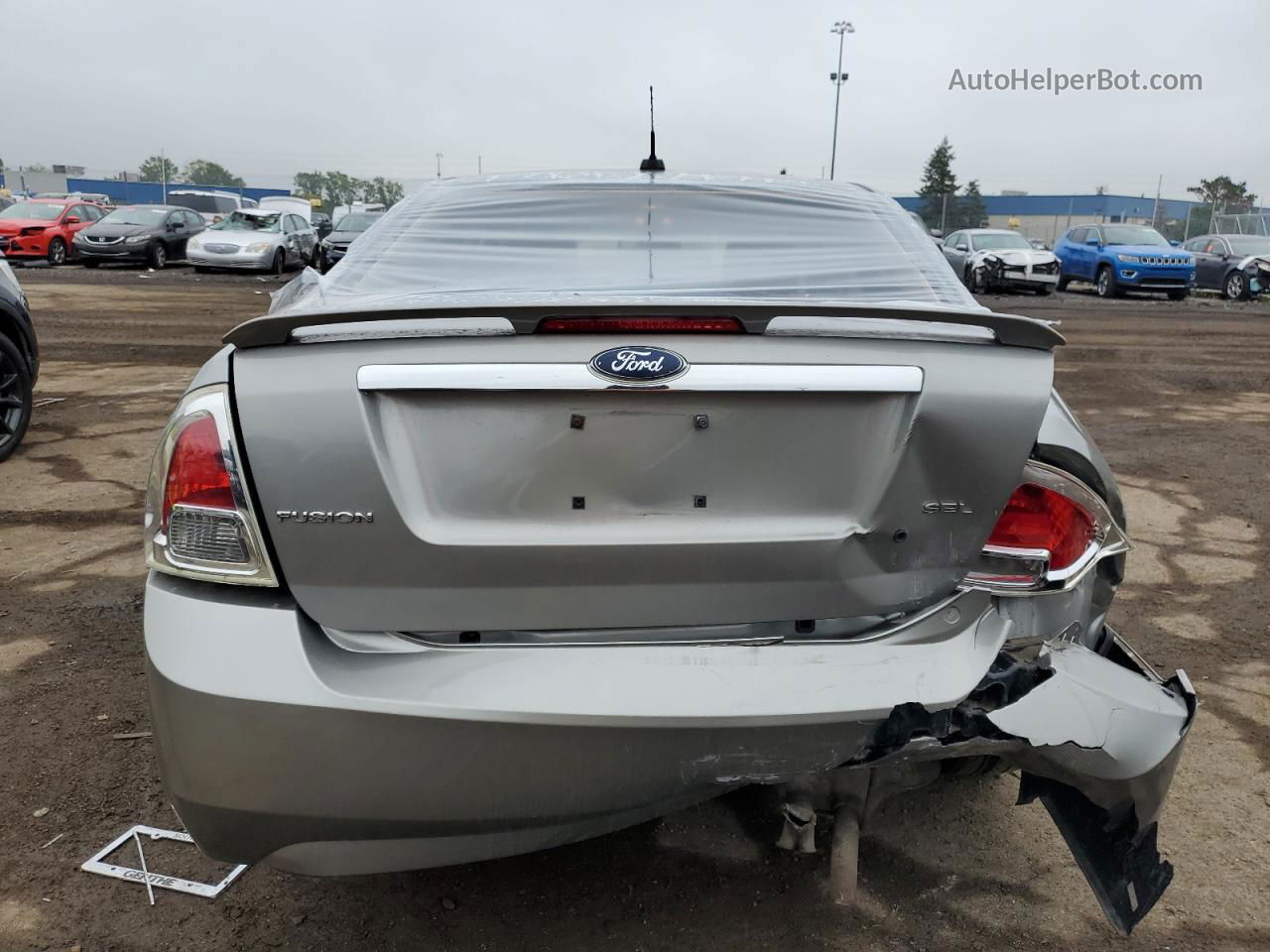 2008 Ford Fusion Sel Silver vin: 3FAHP08Z68R224070