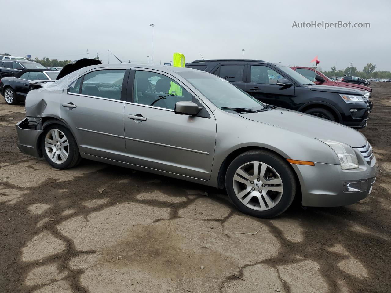 2008 Ford Fusion Sel Silver vin: 3FAHP08Z68R224070