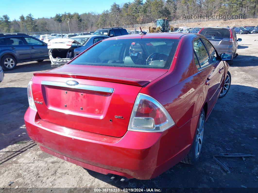 2008 Ford Fusion Sel Red vin: 3FAHP08Z78R264416