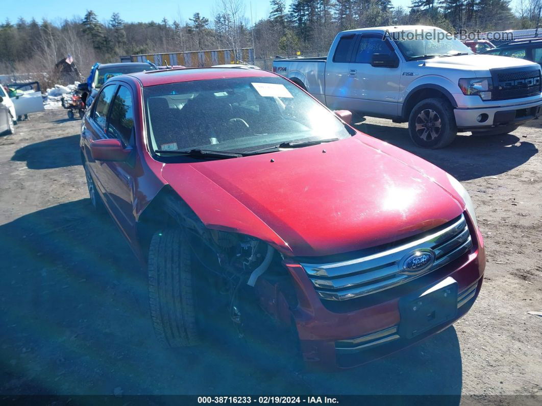 2008 Ford Fusion Sel Red vin: 3FAHP08Z78R264416