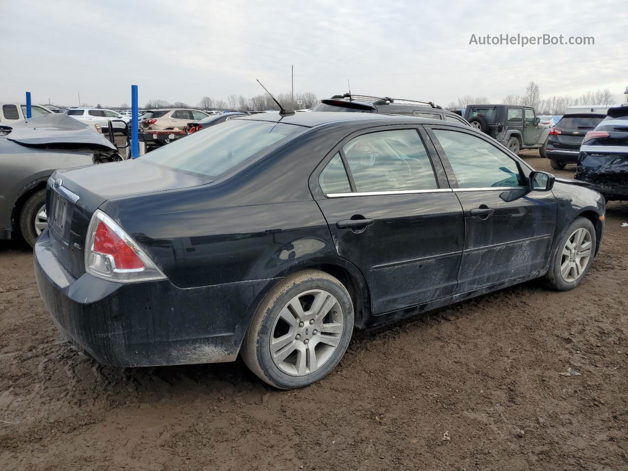 2008 Ford Fusion Sel Black vin: 3FAHP08ZX8R255144