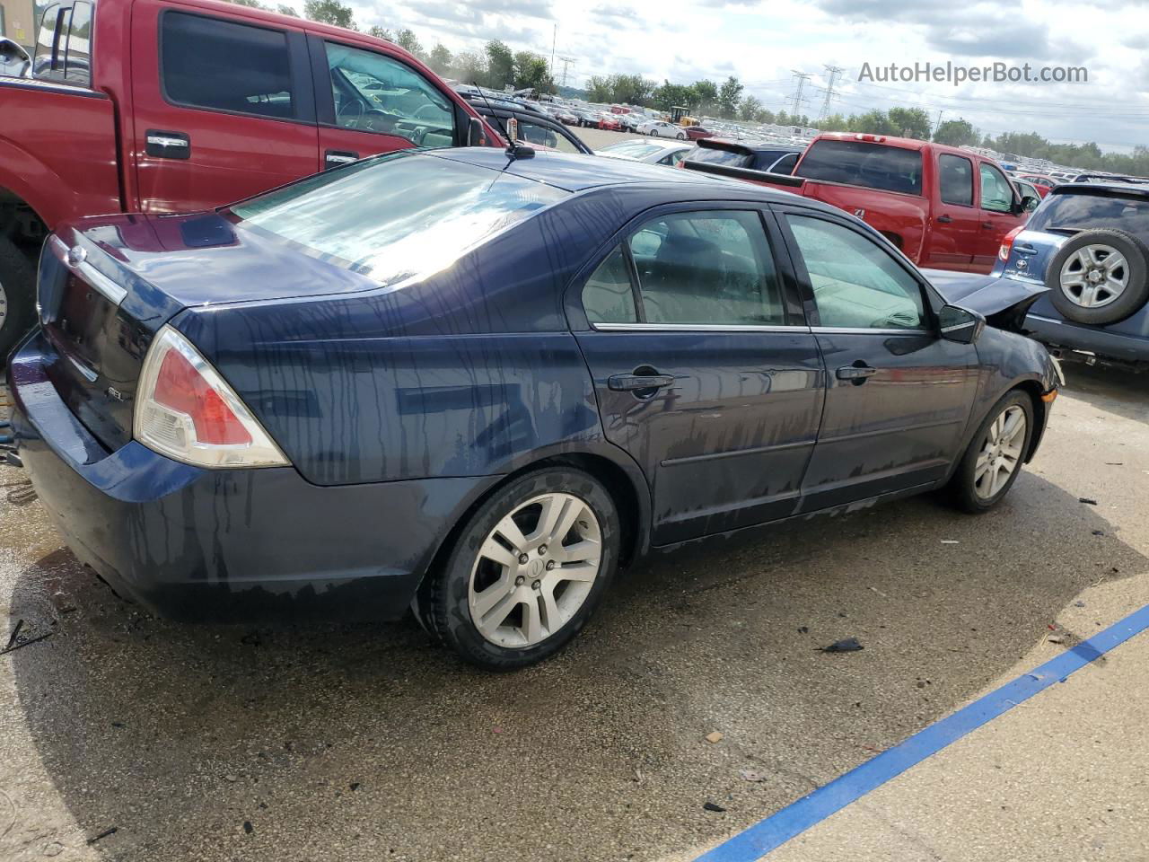 2008 Ford Fusion Sel Blue vin: 3FAHP08ZX8R263468