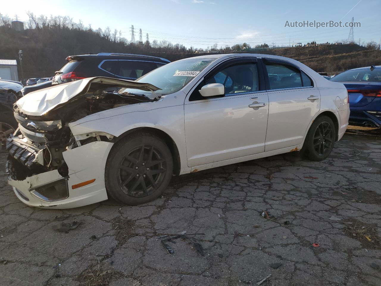 2010 Ford Fusion Sel White vin: 3FAHP0CG1AR408005