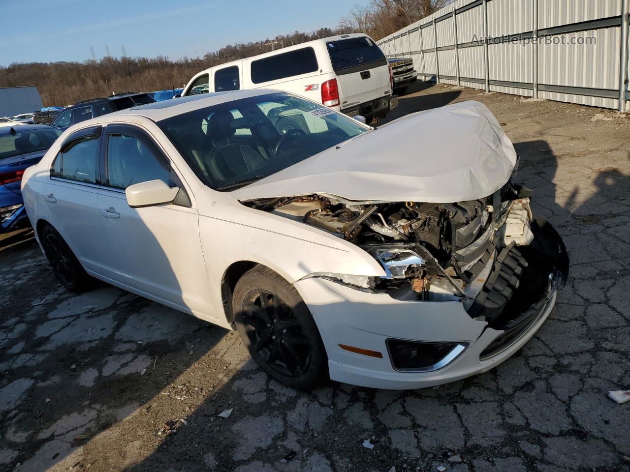 2010 Ford Fusion Sel White vin: 3FAHP0CG1AR408005