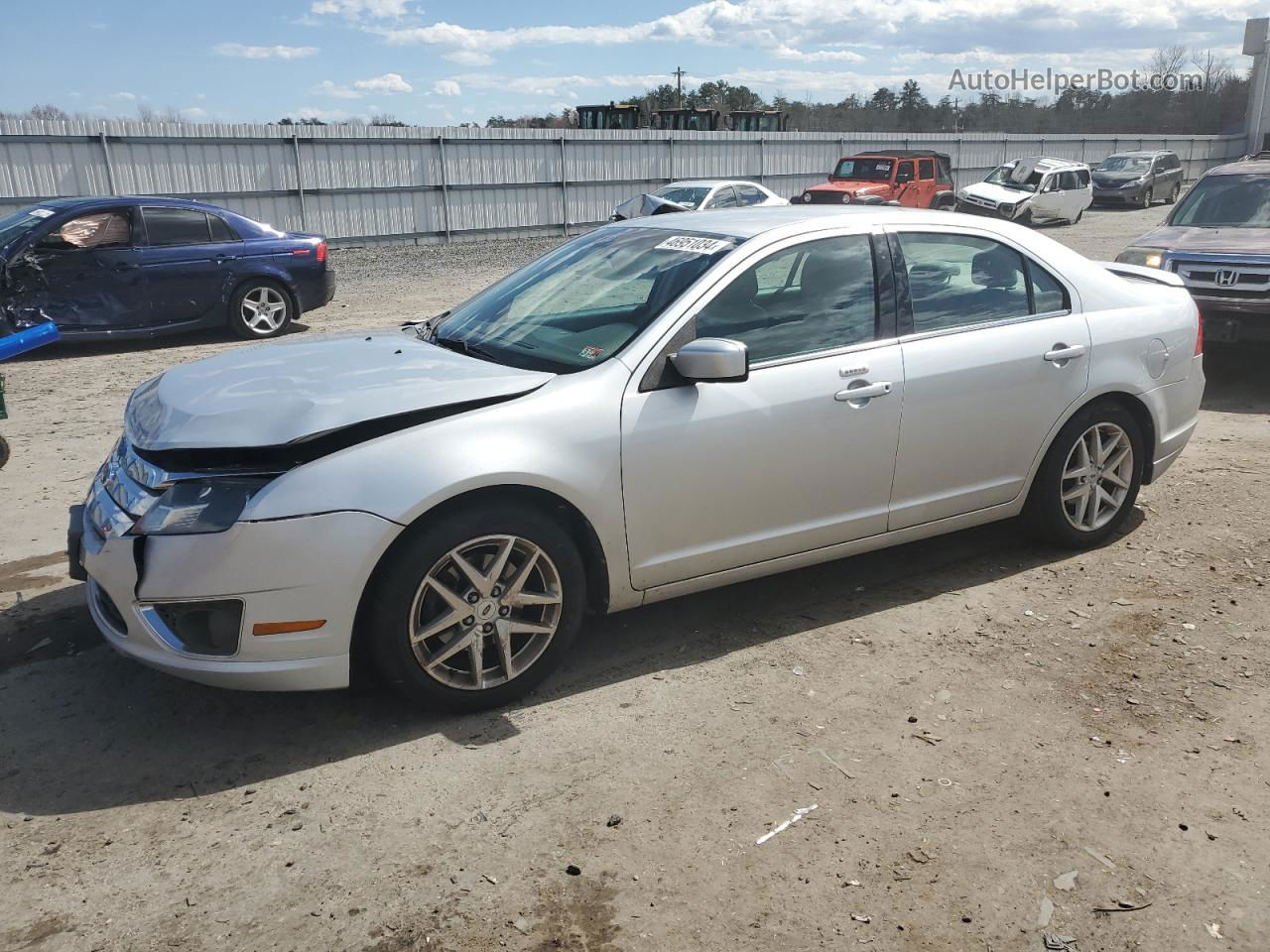 2012 Ford Fusion Sel Silver vin: 3FAHP0CG4CR411032