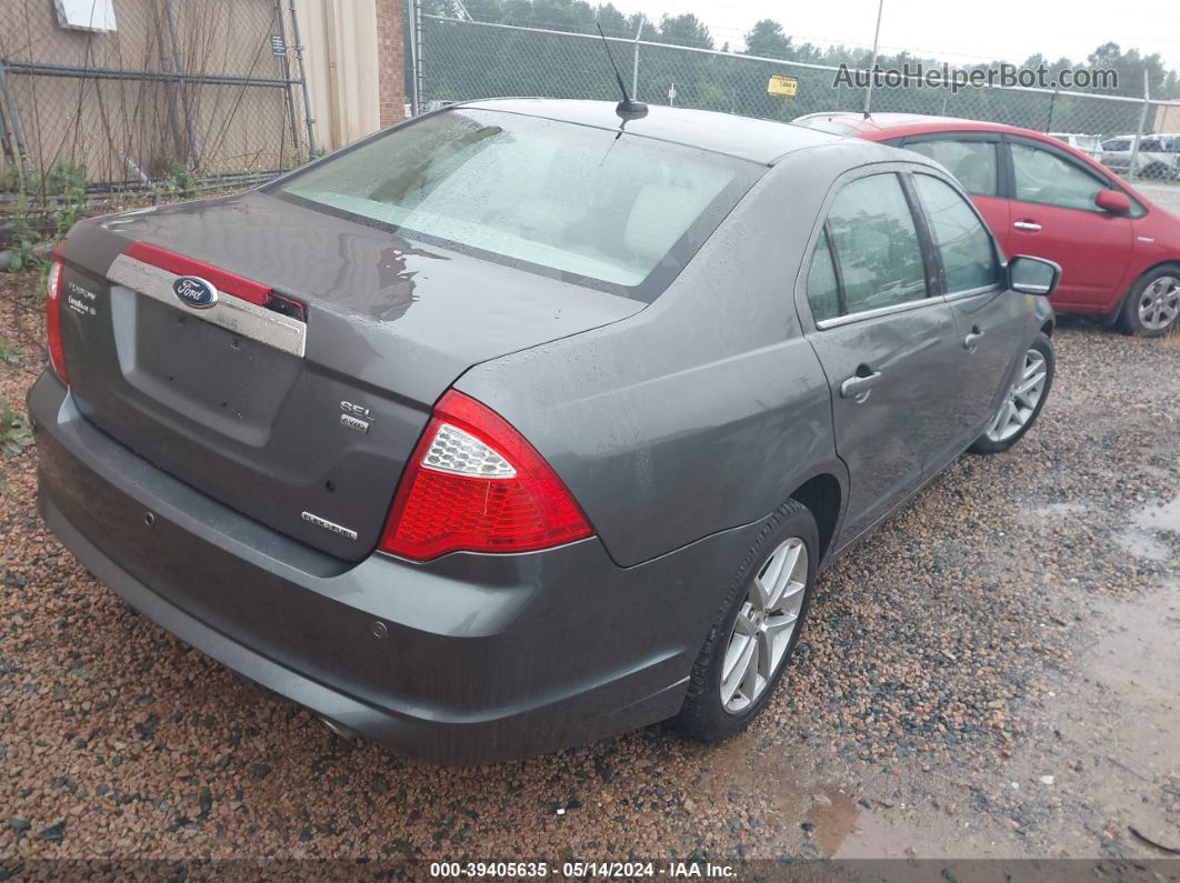 2012 Ford Fusion Sel Gray vin: 3FAHP0CG5CR268799