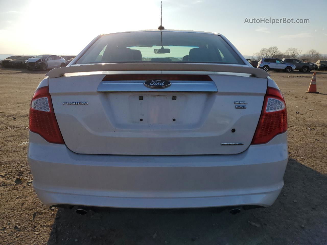 2012 Ford Fusion Sel White vin: 3FAHP0CG5CR330721