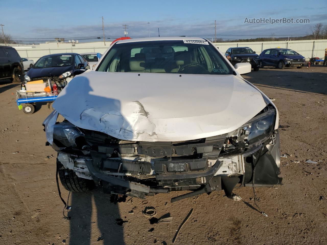 2012 Ford Fusion Sel White vin: 3FAHP0CG5CR330721