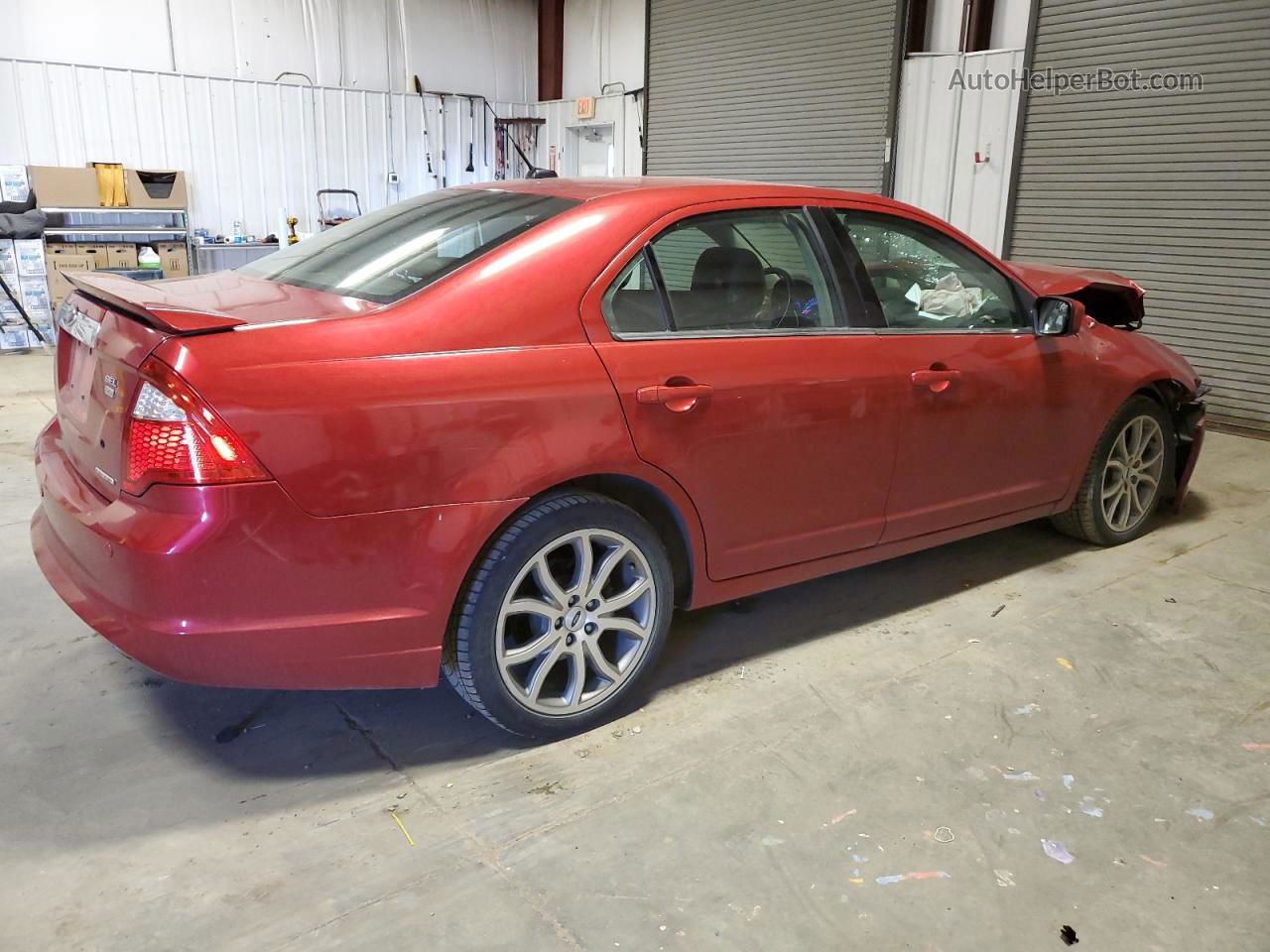 2012 Ford Fusion Sel Burgundy vin: 3FAHP0CG6CR368670