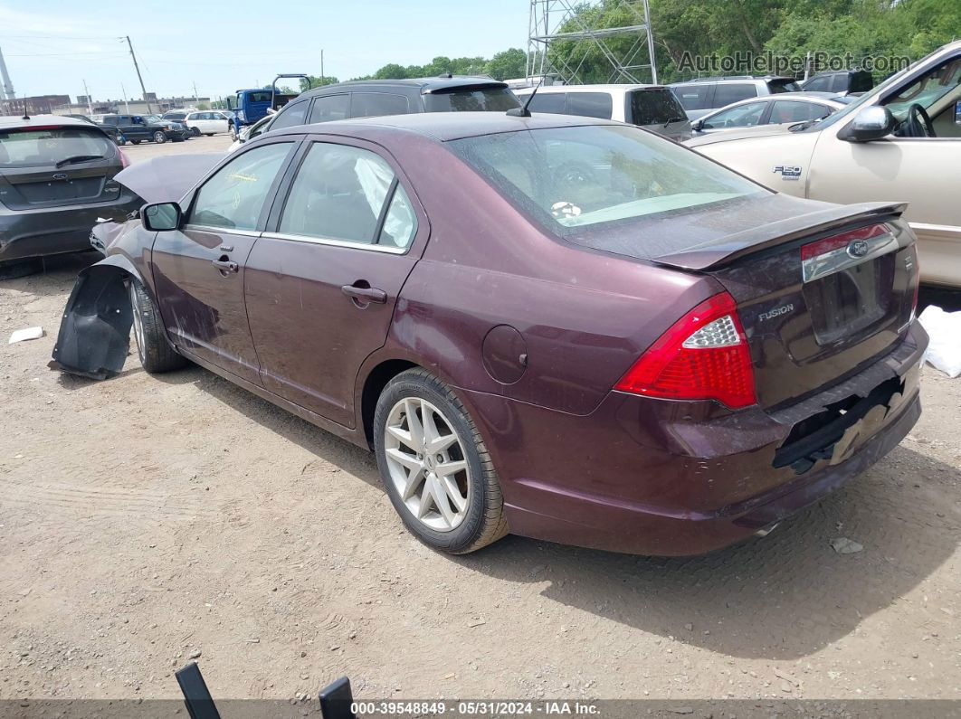 2012 Ford Fusion Sel Бордовый vin: 3FAHP0CG7CR415379