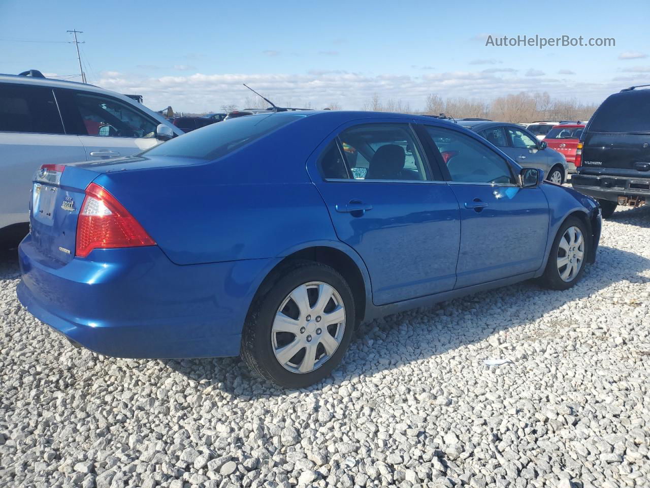 2012 Ford Fusion Sel Blue vin: 3FAHP0CG9CR278851