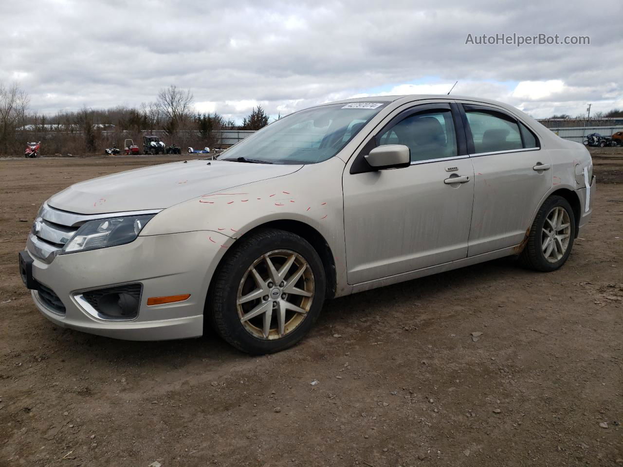 2010 Ford Fusion Sel Beige vin: 3FAHP0CGXAR201578