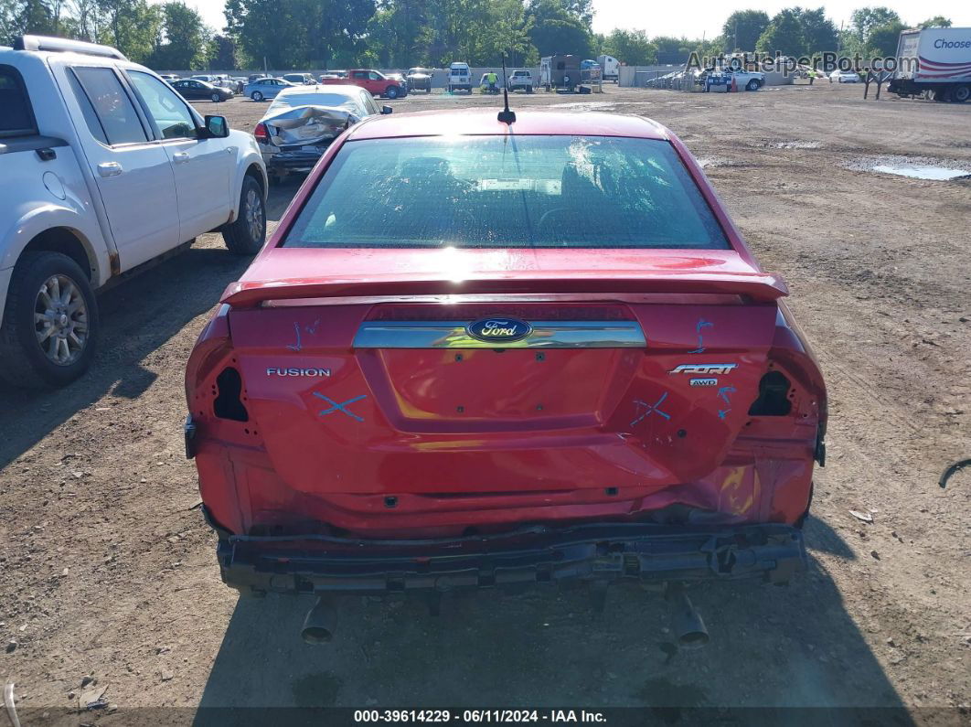 2012 Ford Fusion Sport Red vin: 3FAHP0DC0CR223930