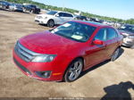 2012 Ford Fusion Sport Red vin: 3FAHP0DC0CR223930