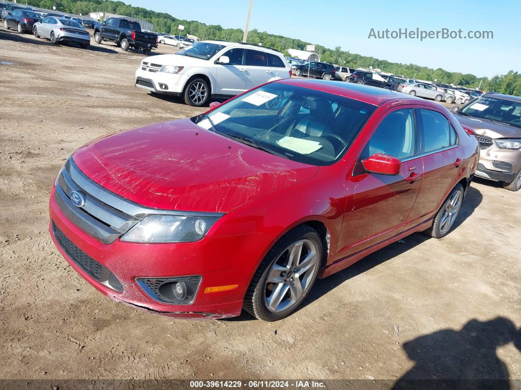 2012 Ford Fusion Sport Red vin: 3FAHP0DC0CR223930