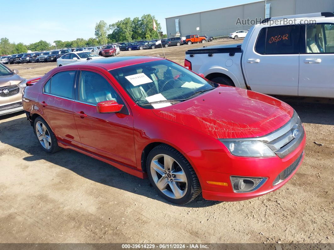 2012 Ford Fusion Sport Red vin: 3FAHP0DC0CR223930