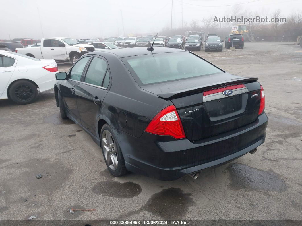 2012 Ford Fusion Sport Black vin: 3FAHP0DC6CR236195