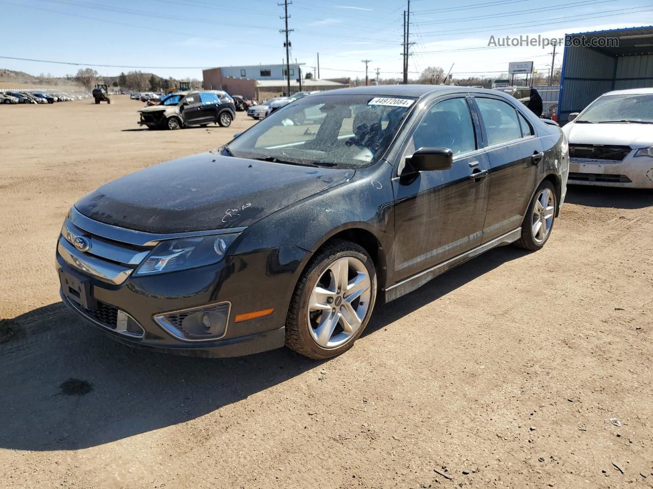 2012 Ford Fusion Sport Black vin: 3FAHP0DC6CR365165