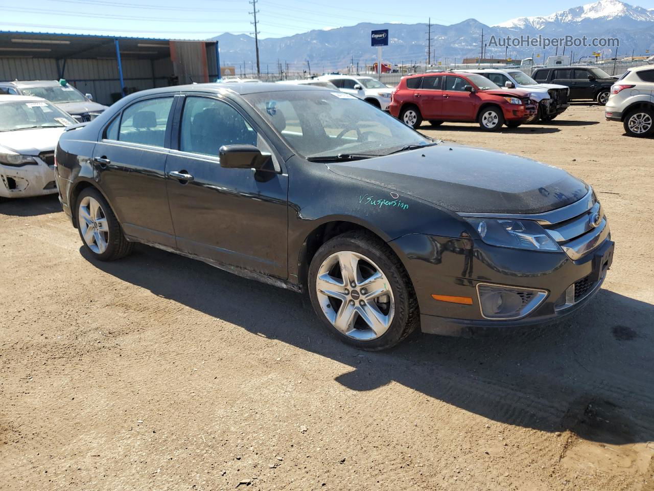 2012 Ford Fusion Sport Black vin: 3FAHP0DC6CR365165