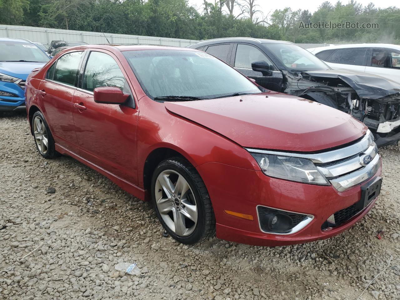 2010 Ford Fusion Sport Red vin: 3FAHP0DC7AR100767