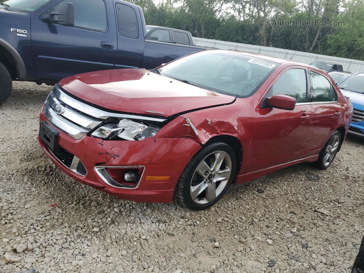 2010 Ford Fusion Sport Red vin: 3FAHP0DC7AR100767